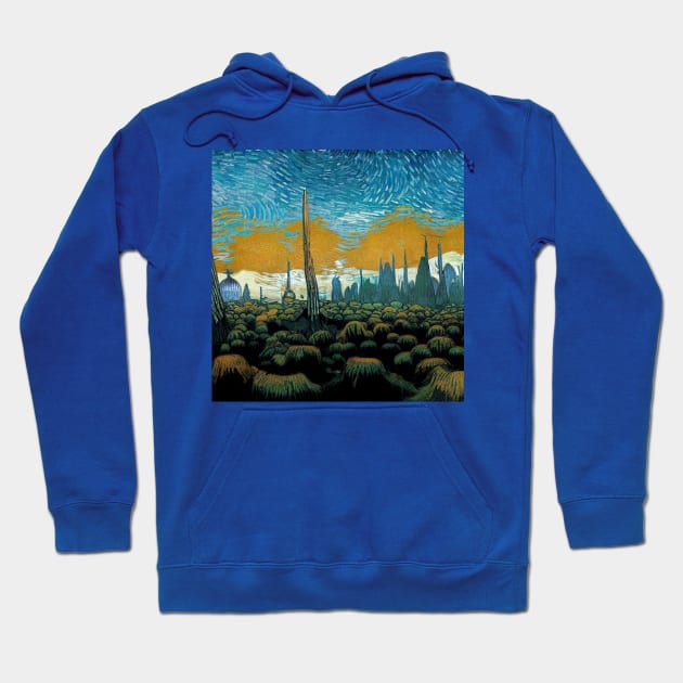 Starry Night in Kashyyyk Hoodie by Grassroots Green